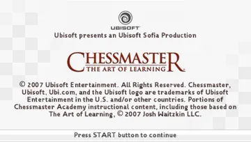 Chessmaster - The Art of Learning (EU) screen shot title